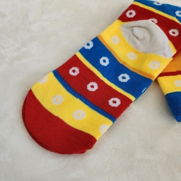 Kelloggs Toucan Sam Froot Loops Novelty Blue Yellow Orange Red Socks Unisex - Picture 6 of 8